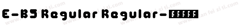 E-B5 Regular Regular字体转换